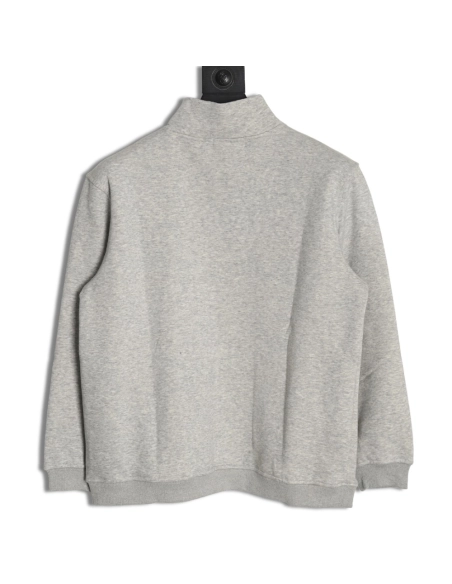 Ralph Lauren Embroidered Logo Half Zip Brushed Sweatshirt,Ralph Lauren Sweatshirt,Sweatshirt,APPAREL