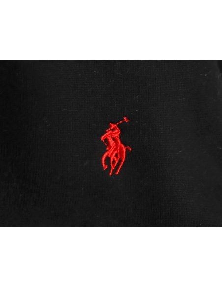 Ralph Lauren Embroidered Logo Half Zip Brushed Sweatshirt,Ralph Lauren Sweatshirt,Sweatshirt,APPAREL