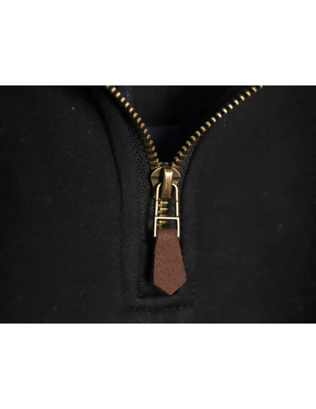 Ralph Lauren Embroidered Logo Half Zip Brushed Sweatshirt,Ralph Lauren Sweatshirt,Sweatshirt,APPAREL