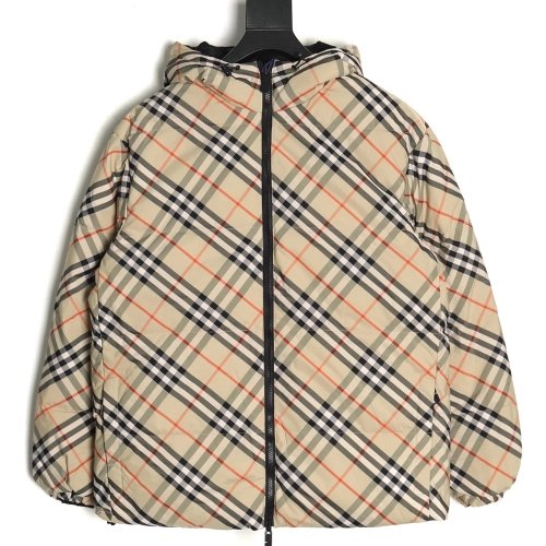 Burberry Check reversible down jacket,Burberry Jacket,Jacket,APPAREL