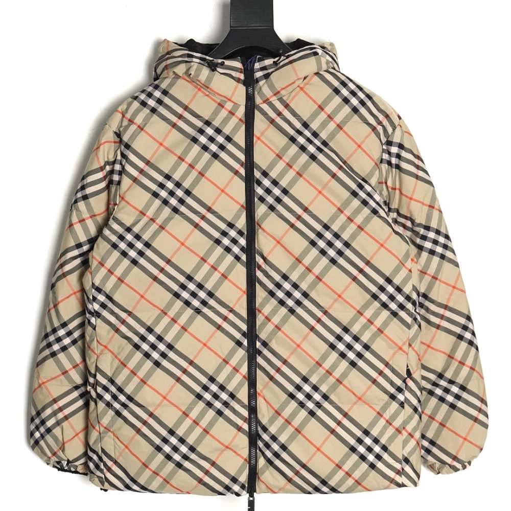 Burberry Check reversible down jacket,Burberry Jacket,Jacket,APPAREL
