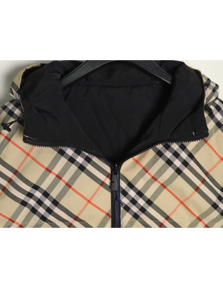 Burberry Check reversible down jacket,Burberry Jacket,Jacket,APPAREL