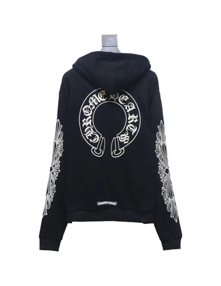 Chrome Hearts Cross Flower Arm Hoodie,Chrome Hearts Hoodie,Hoodie,APPAREL