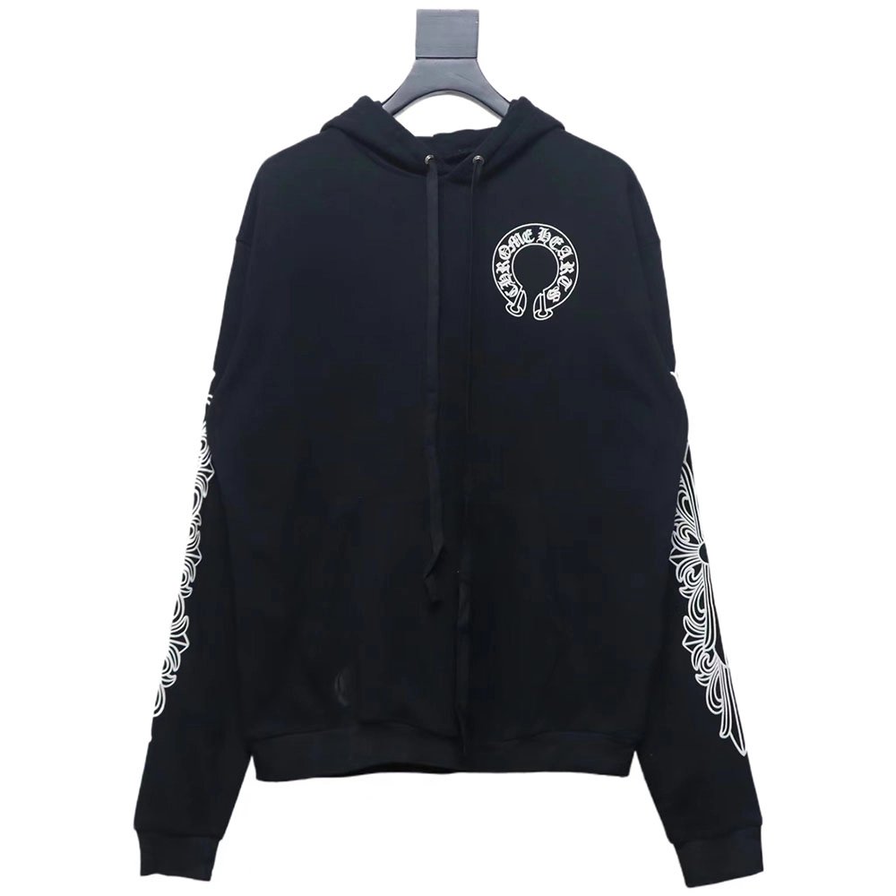 Chrome Hearts Cross Flower Arm Hoodie,Chrome Hearts Hoodie,Hoodie,APPAREL