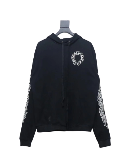 Chrome Hearts Cross Flower Arm Hoodie,Chrome Hearts Hoodie,Hoodie,APPAREL