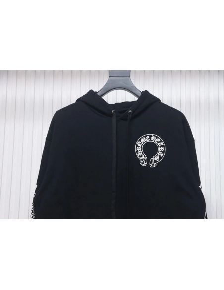 Chrome Hearts Cross Flower Arm Hoodie,Chrome Hearts Hoodie,Hoodie,APPAREL