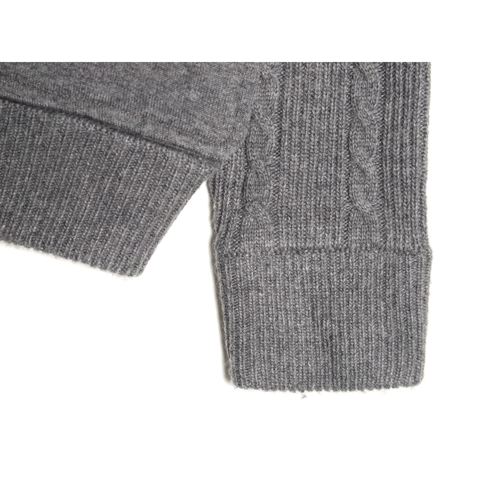 Thom Browne Thick Striped Cable Coat,Thom Browne Jacket,Jacket,APPAREL