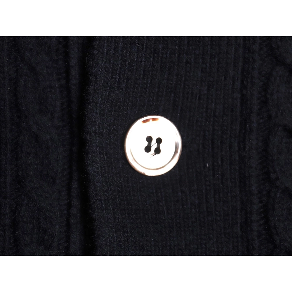 Thom Browne Thick Striped Cable Coat,Thom Browne Jacket,Jacket,APPAREL