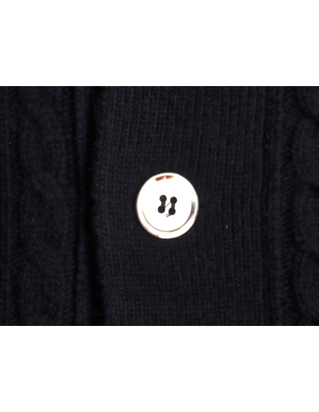 Thom Browne Thick Striped Cable Coat,Thom Browne Jacket,Jacket,APPAREL