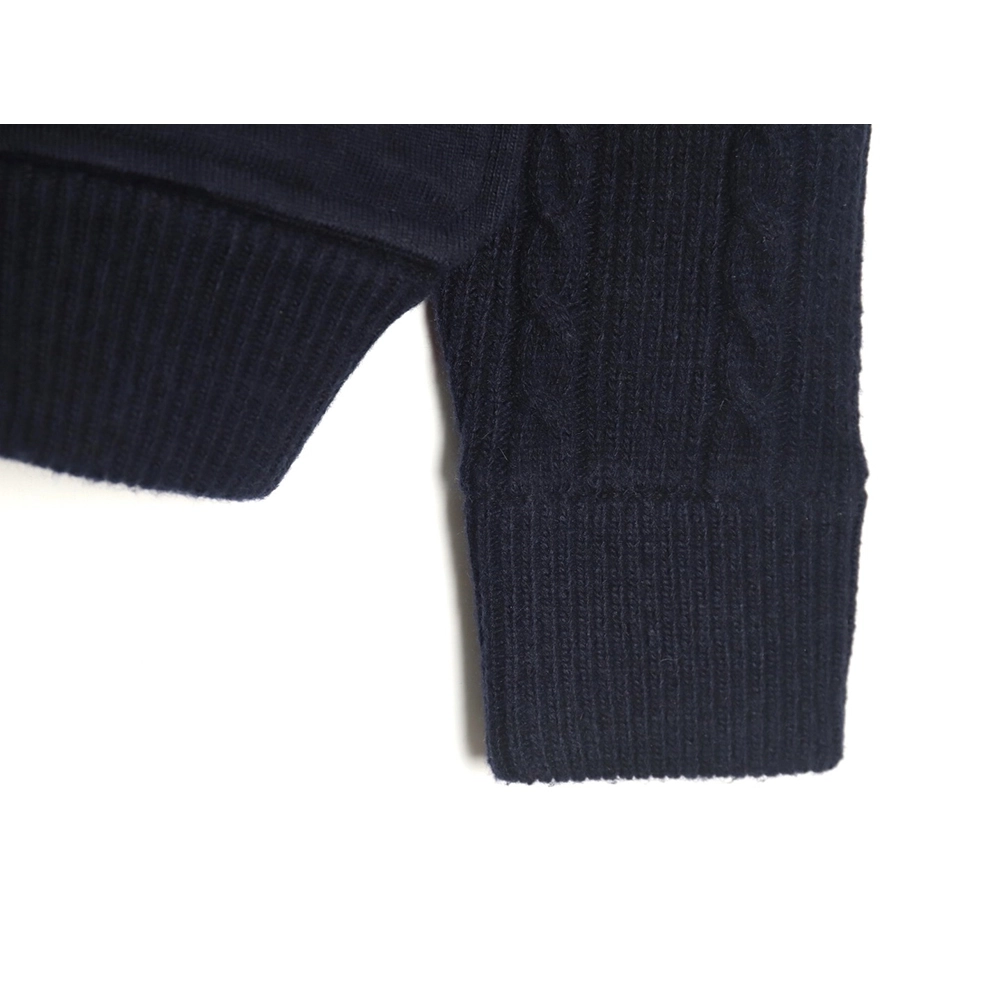 Thom Browne Thick Striped Cable Coat,Thom Browne Jacket,Jacket,APPAREL