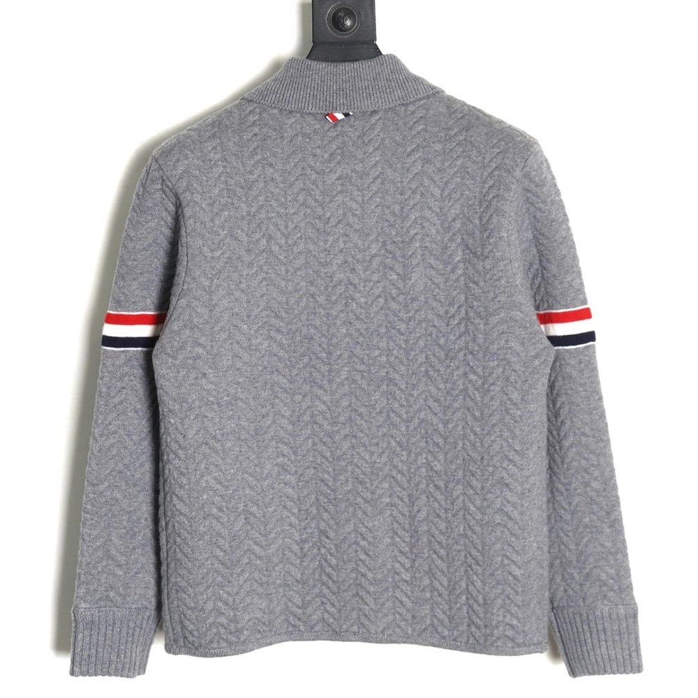 Thom Browne Herringbone wool coat,Thom Browne Jacket,Jacket,APPAREL