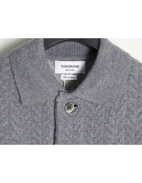 Thom Browne Herringbone wool coat,Thom Browne Jacket,Jacket,APPAREL