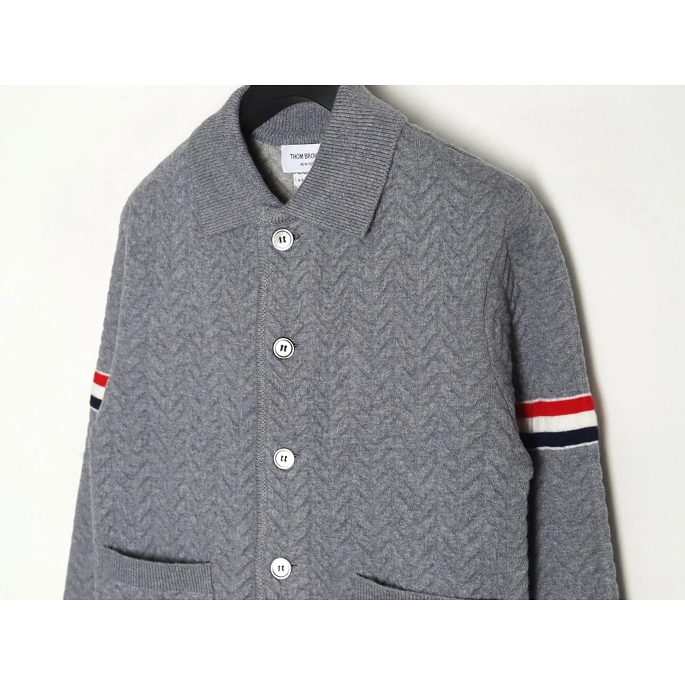 Thom Browne Herringbone wool coat,Thom Browne Jacket,Jacket,APPAREL