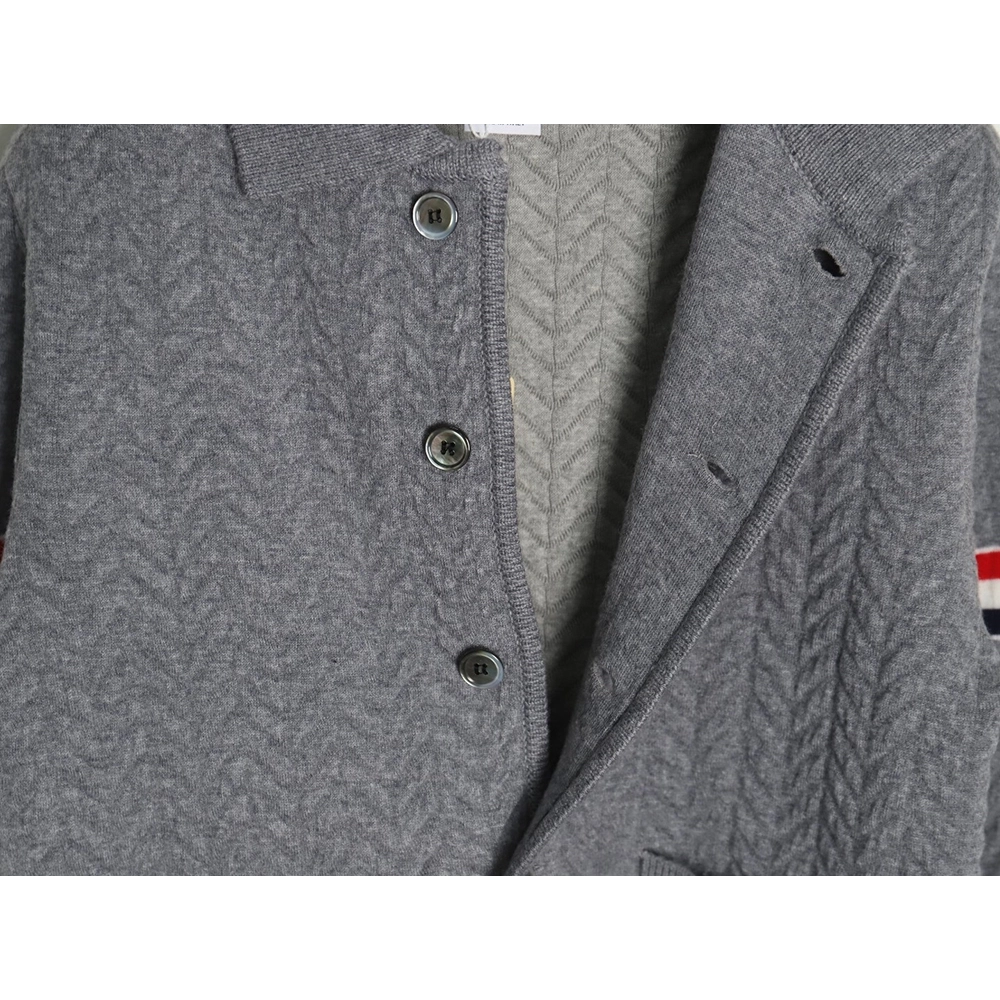 Thom Browne Herringbone wool coat,Thom Browne Jacket,Jacket,APPAREL