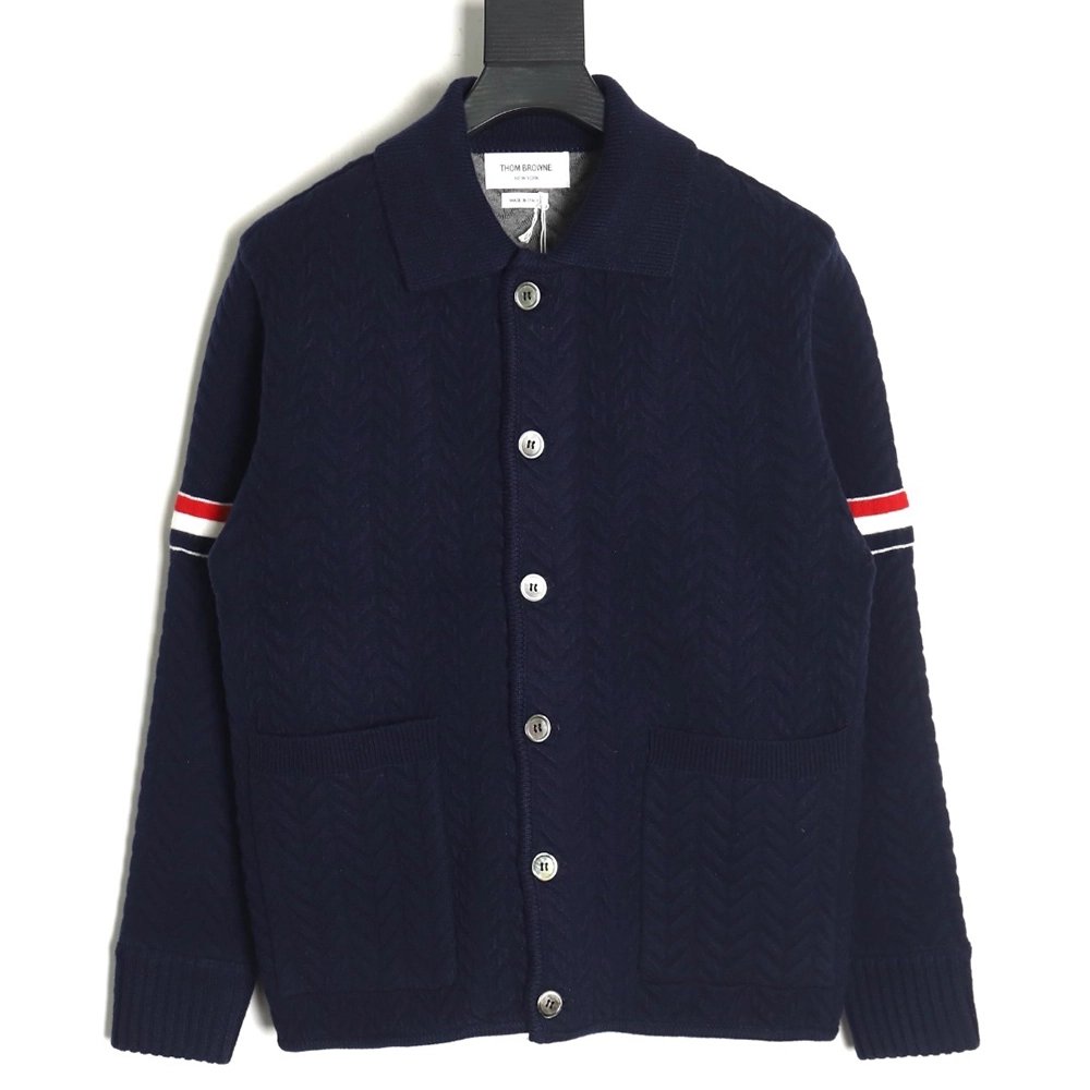 Thom Browne Herringbone wool coat,Thom Browne Jacket,Jacket,APPAREL