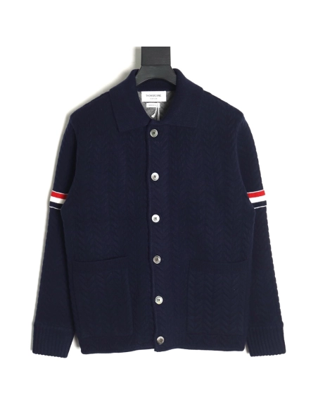Thom Browne Herringbone wool coat,Thom Browne Jacket,Jacket,APPAREL