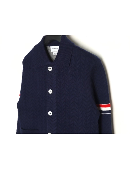 Thom Browne Herringbone wool coat,Thom Browne Jacket,Jacket,APPAREL