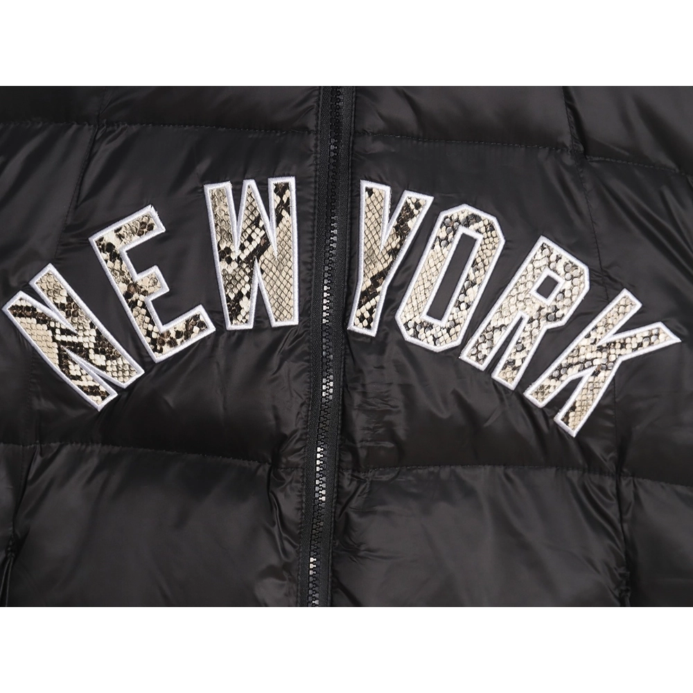 KITH MLB joint python pattern embroidered letter down jacket,MLB Jacket,Jacket,APPAREL