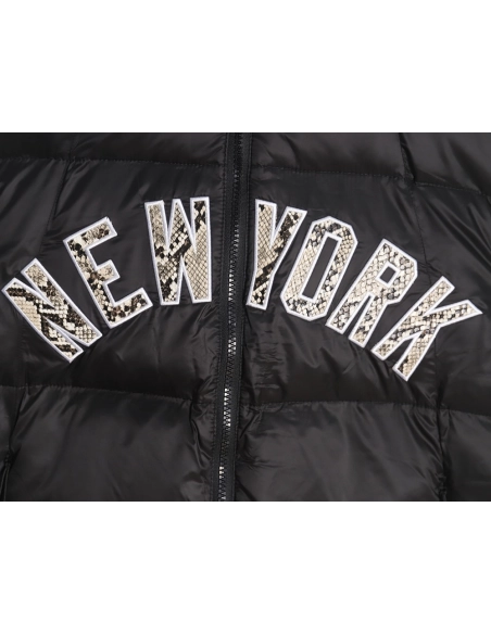 KITH MLB joint python pattern embroidered letter down jacket,MLB Jacket,Jacket,APPAREL