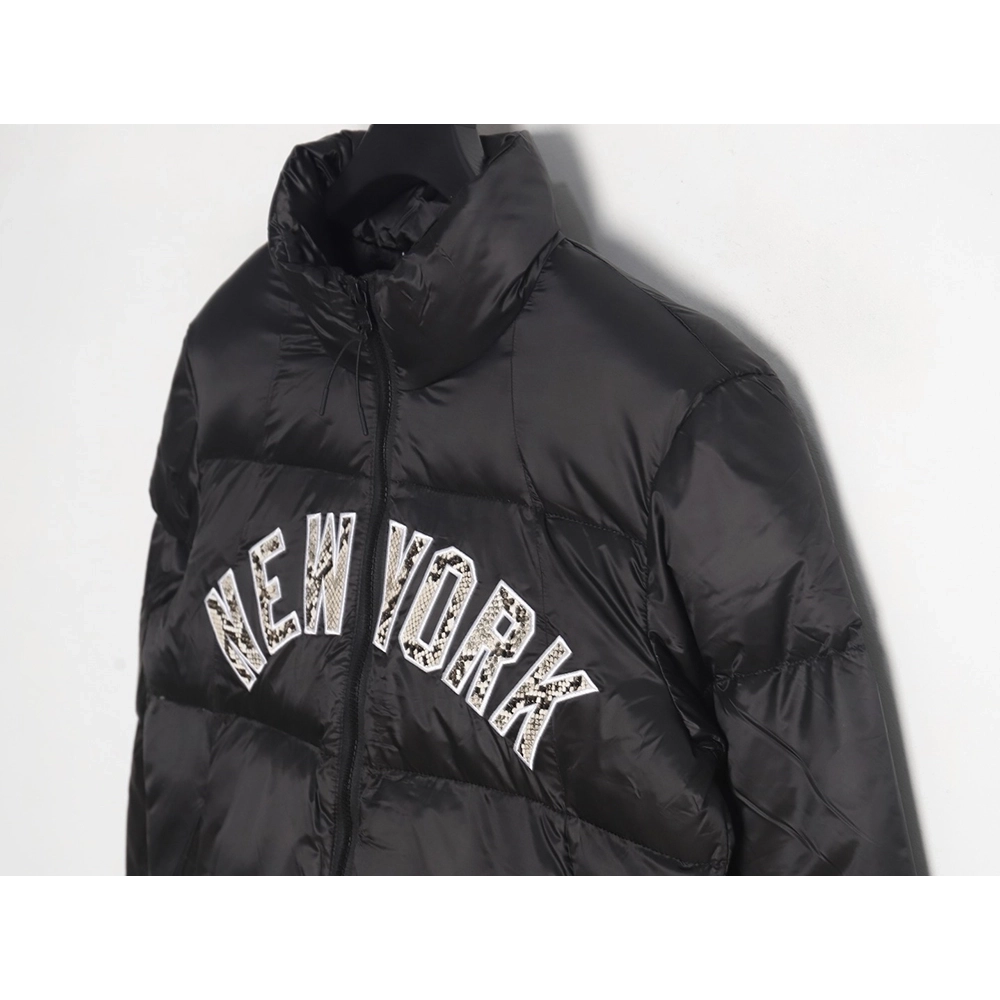 KITH MLB joint python pattern embroidered letter down jacket,MLB Jacket,Jacket,APPAREL