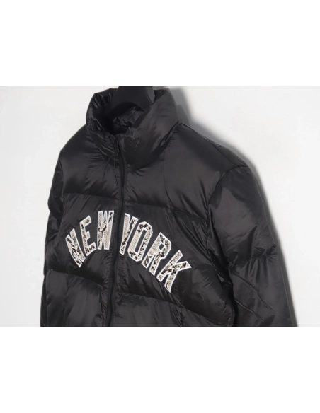 KITH MLB joint python pattern embroidered letter down jacket,MLB Jacket,Jacket,APPAREL