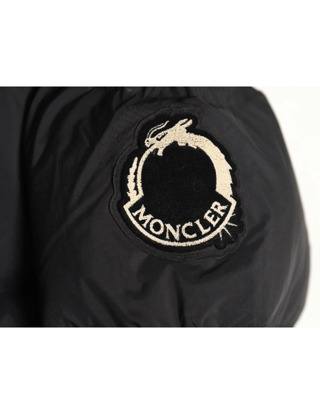 Moncler Chinese dragon logo stand collar bun down jacket,Moncler Jacket,Jacket,APPAREL