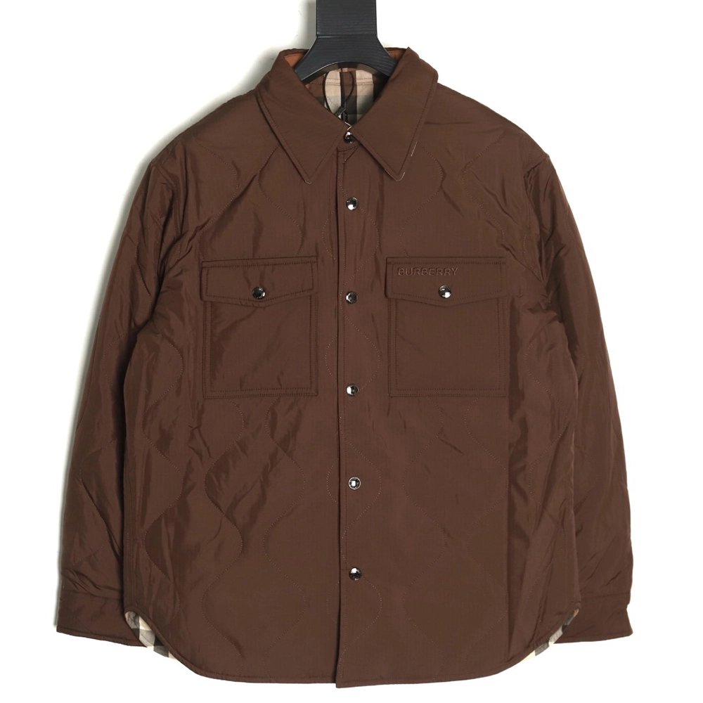 Burberry hem check reversible cotton jacket,Burberry Jacket,Jacket,APPAREL