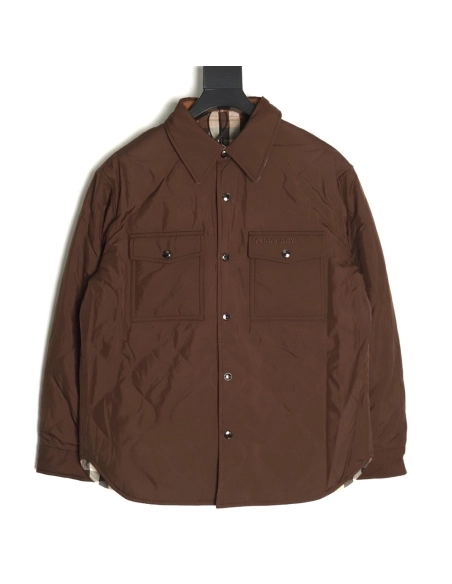 Burberry hem check reversible cotton jacket,Burberry Jacket,Jacket,APPAREL