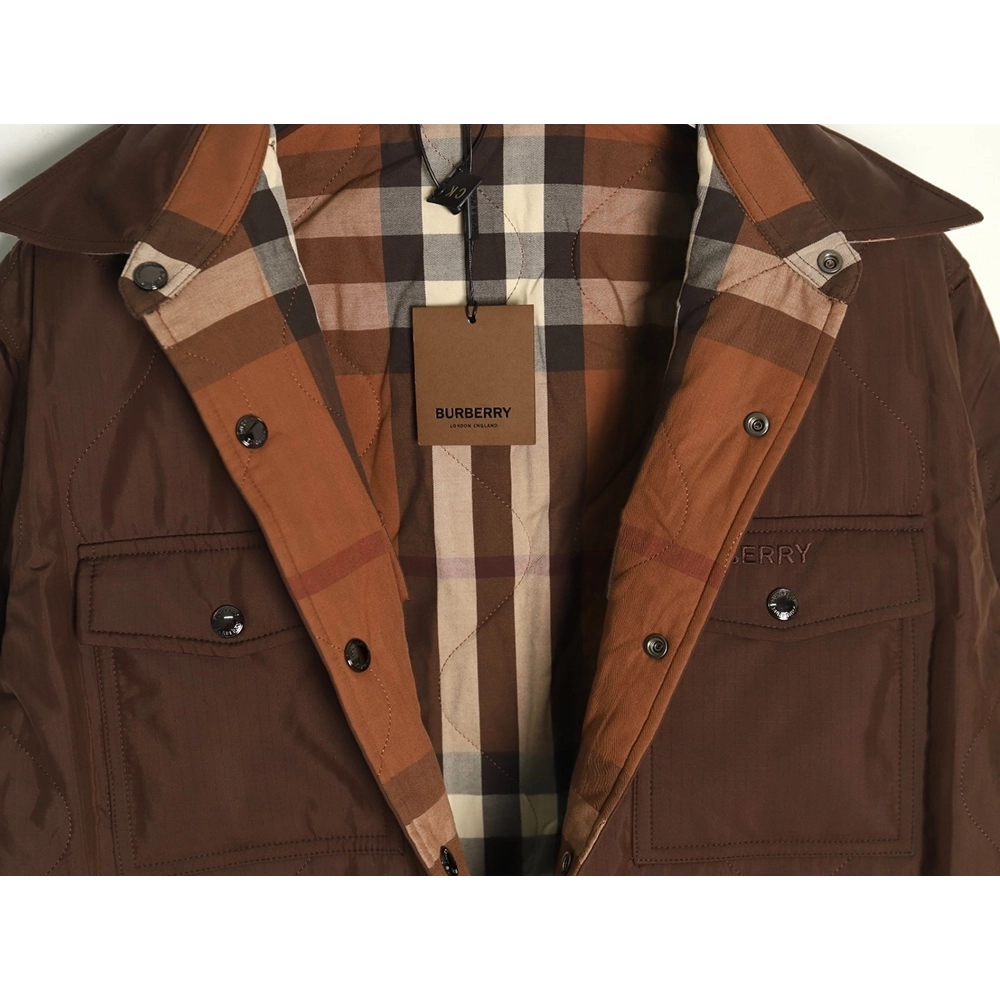 Burberry hem check reversible cotton jacket,Burberry Jacket,Jacket,APPAREL
