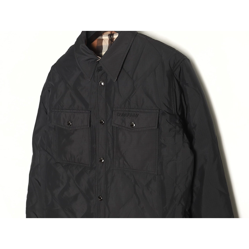 Burberry hem check reversible cotton jacket,Burberry Jacket,Jacket,APPAREL