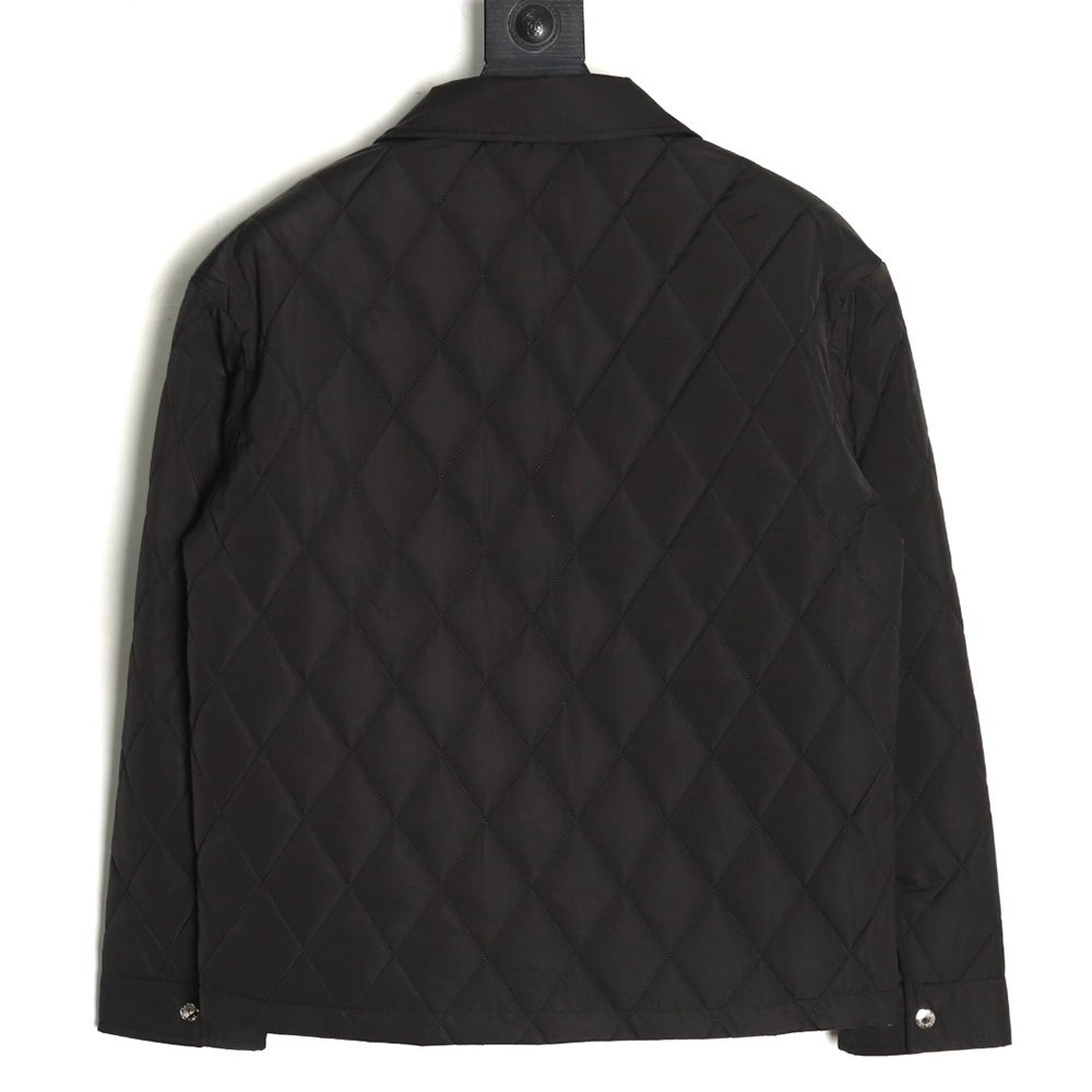 Prada chest square large pockets double zipper thin cotton jacket,Prada Jacket,Jacket,APPAREL