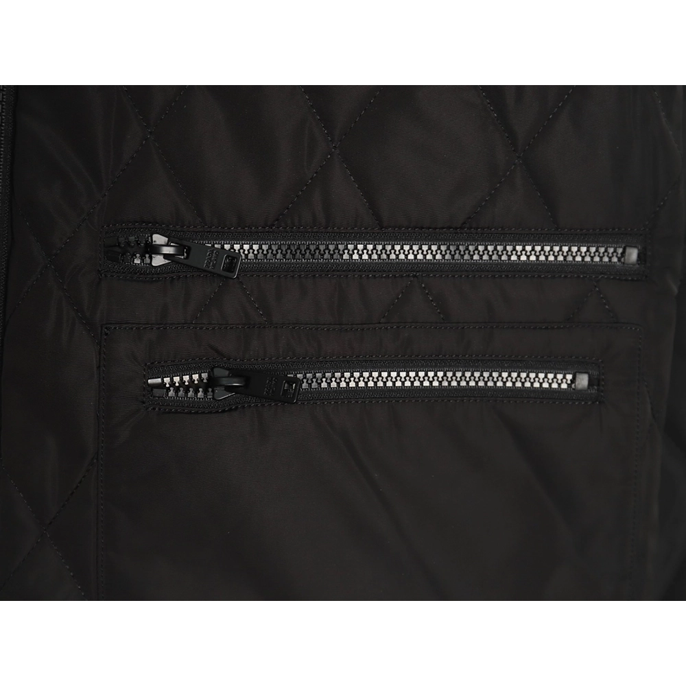 Prada chest square large pockets double zipper thin cotton jacket,Prada Jacket,Jacket,APPAREL