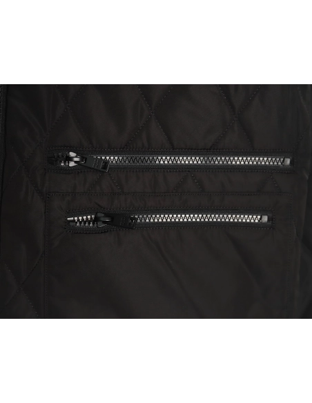 Prada chest square large pockets double zipper thin cotton jacket,Prada Jacket,Jacket,APPAREL