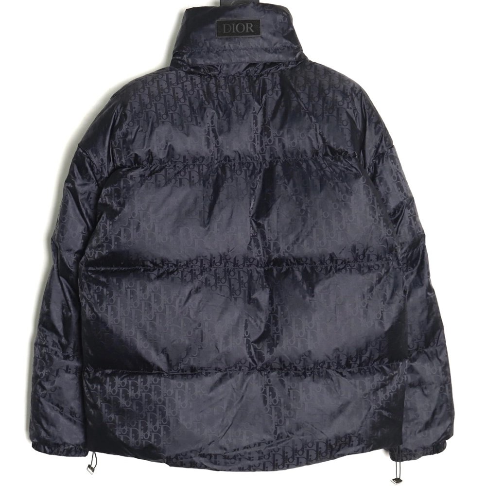 Dior all over printed obscure pattern jacquard lapel down jacket,Dior Jacket,Jacket,APPAREL