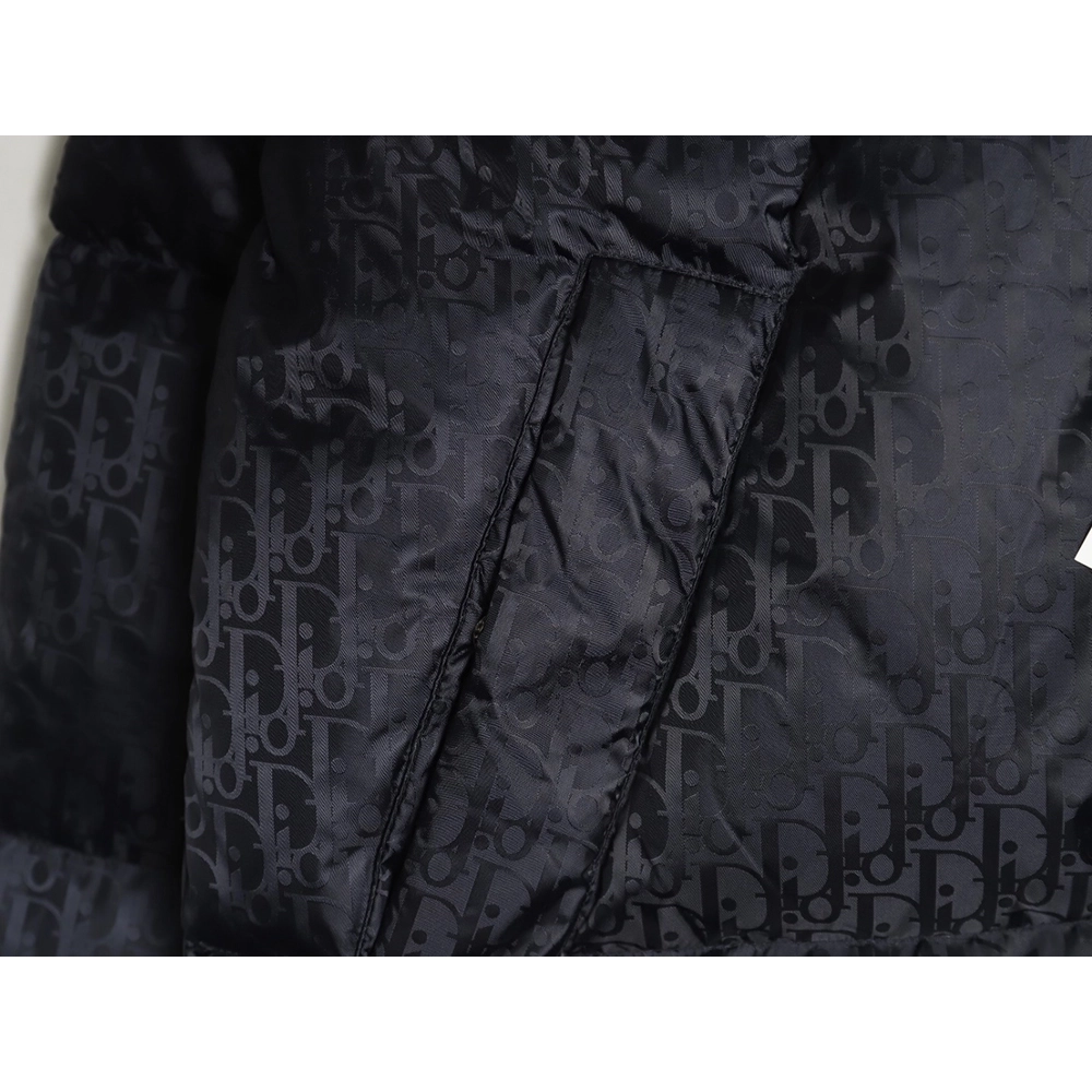 Dior all over printed obscure pattern jacquard lapel down jacket,Dior Jacket,Jacket,APPAREL