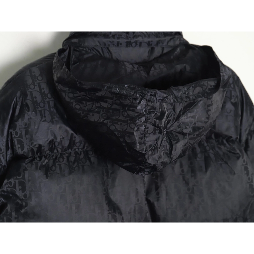 Dior all over printed obscure pattern jacquard lapel down jacket,Dior Jacket,Jacket,APPAREL