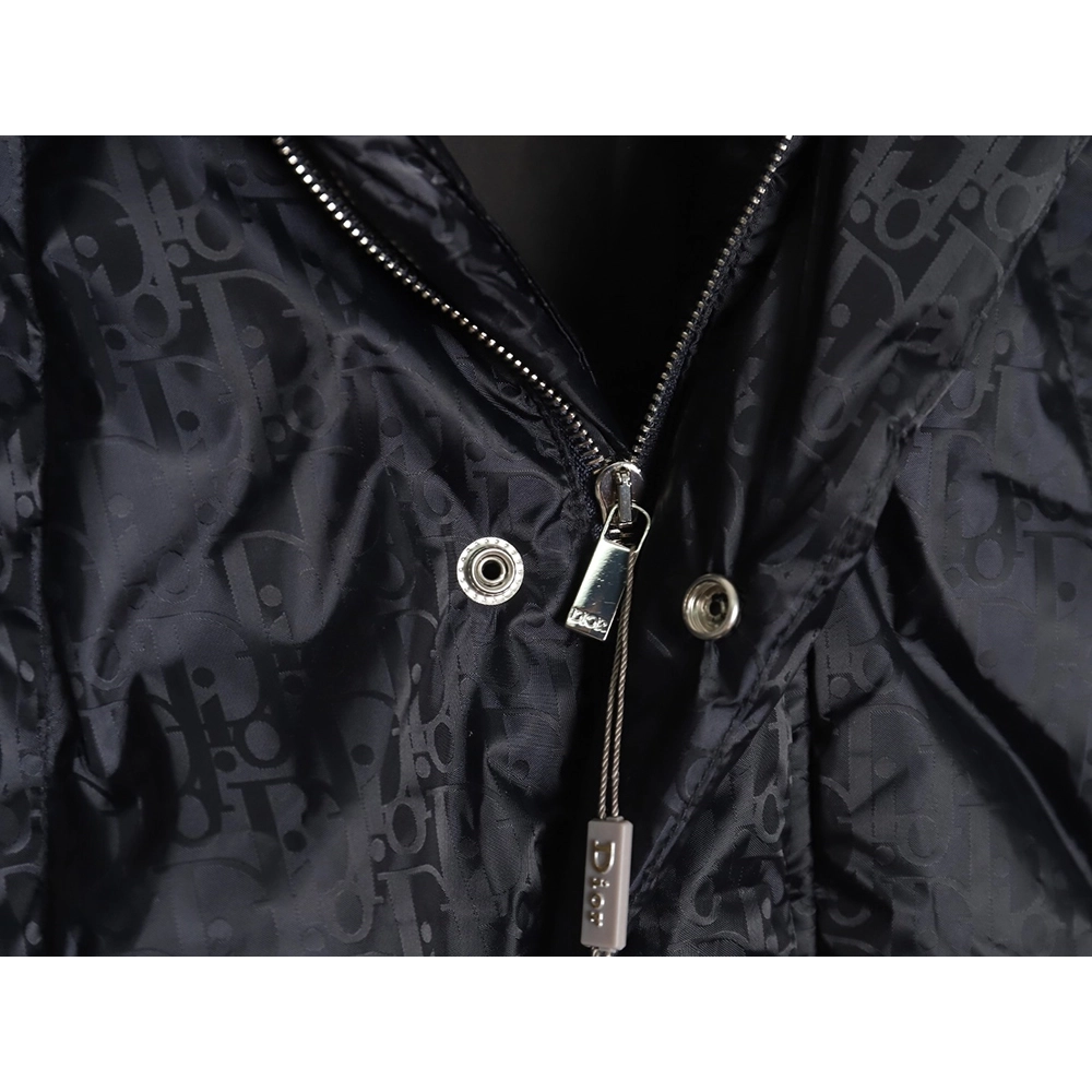 Dior all over printed obscure pattern jacquard lapel down jacket,Dior Jacket,Jacket,APPAREL