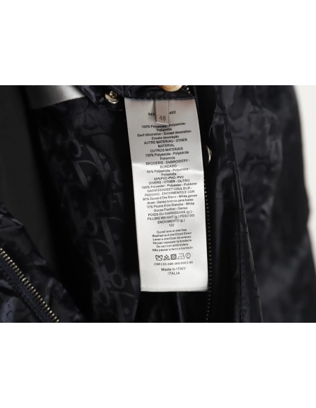 Dior all over printed obscure pattern jacquard lapel down jacket,Dior Jacket,Jacket,APPAREL