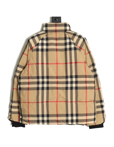 Burberry Classic Check Stripe Down Jacket,Burberry Jacket,Jacket,APPAREL