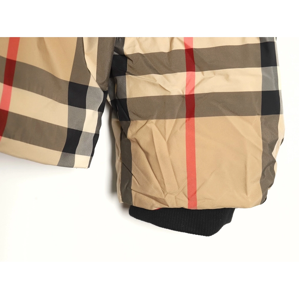 Burberry Classic Check Stripe Down Jacket,Burberry Jacket,Jacket,APPAREL
