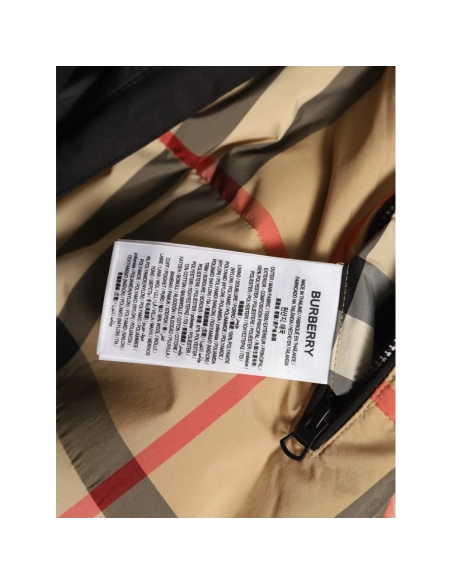 Burberry Classic Check Stripe Down Jacket,Burberry Jacket,Jacket,APPAREL