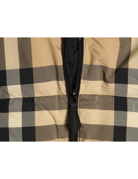 Burberry Classic Check Stripe Down Jacket,Burberry Jacket,Jacket,APPAREL