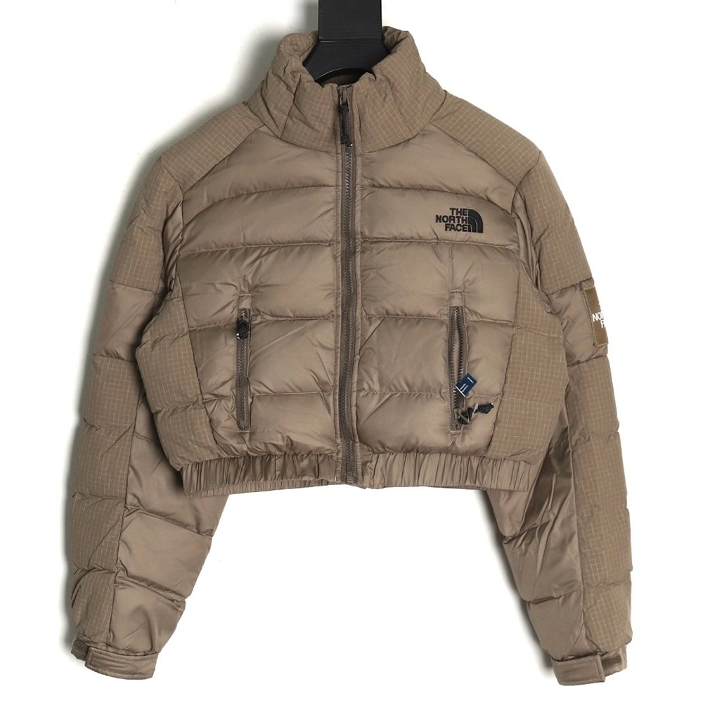 The North Face Jacket,Jacket,Clothing,Buy Cheap Discount The North Face highwaisted plaid short patchwork down jacket