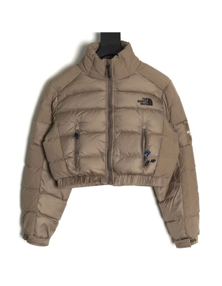 The North Face Jacket,Jacket,Clothing,Buy Cheap Discount The North Face highwaisted plaid short patchwork down jacket