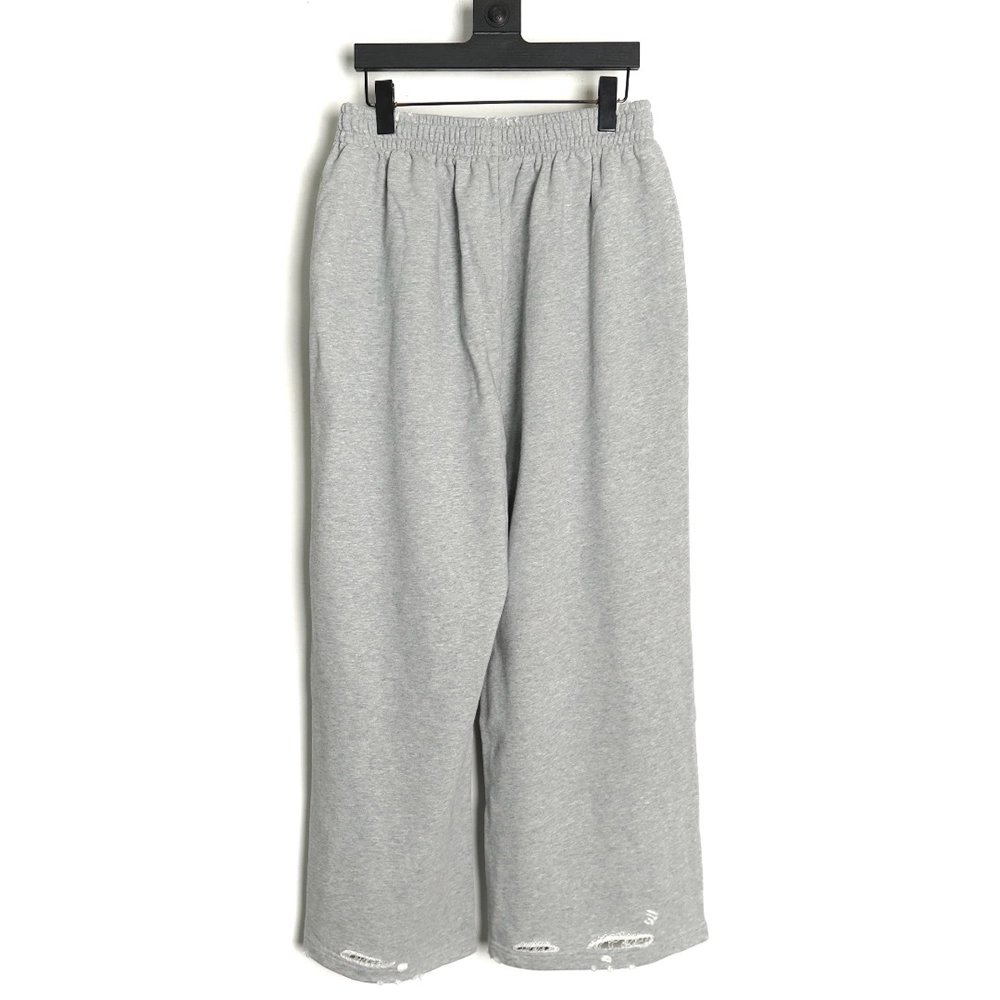 Balenciaga Trousers,CASUAL PANTS,Clothing,Buy Cheap Discount Balenciaga Earth pattern print distressed trousers