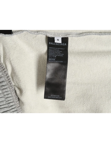 Balenciaga Trousers,CASUAL PANTS,Clothing,Buy Cheap Discount Balenciaga Earth pattern print distressed trousers