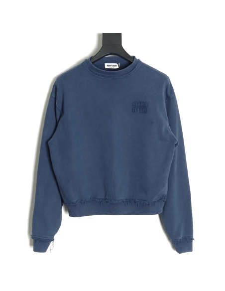 Miu Miu in low price trust seller,in low price trust seller,Clothing,Buy Cheap Discount Miu Miu Lettering Crewneck in low price 