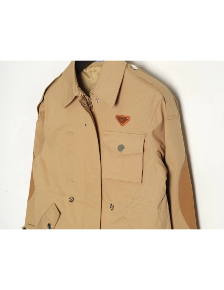 Prada Jacket,Jacket,Clothing,Buy Cheap Discount Prada logo elastic waist trench coat