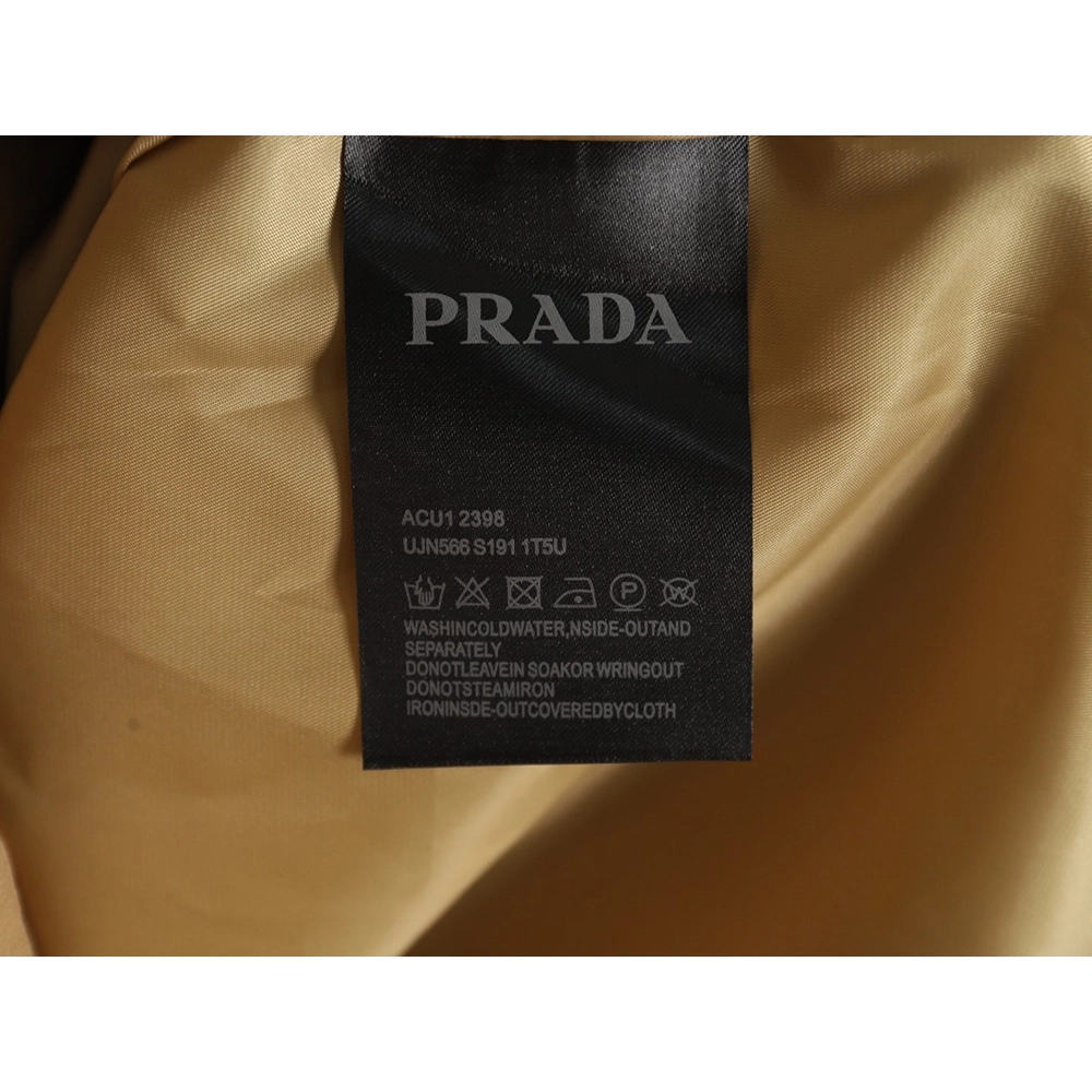 Prada Jacket,Jacket,Clothing,Buy Cheap Discount Prada logo elastic waist trench coat