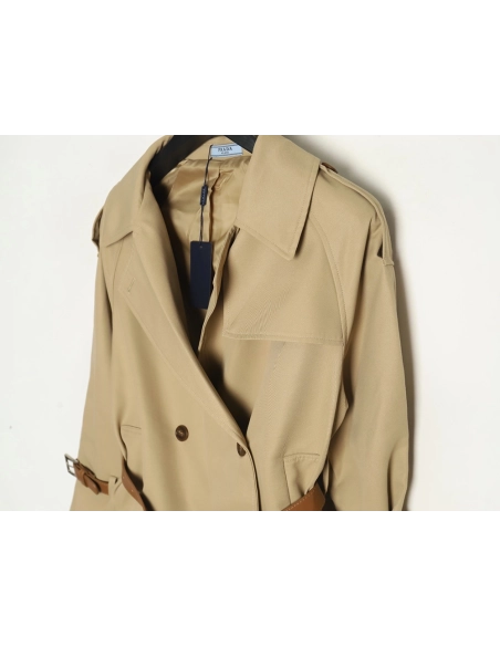 Prada Jacket,Jacket,Clothing,Buy Cheap Discount Prada corseted short belted trench coat